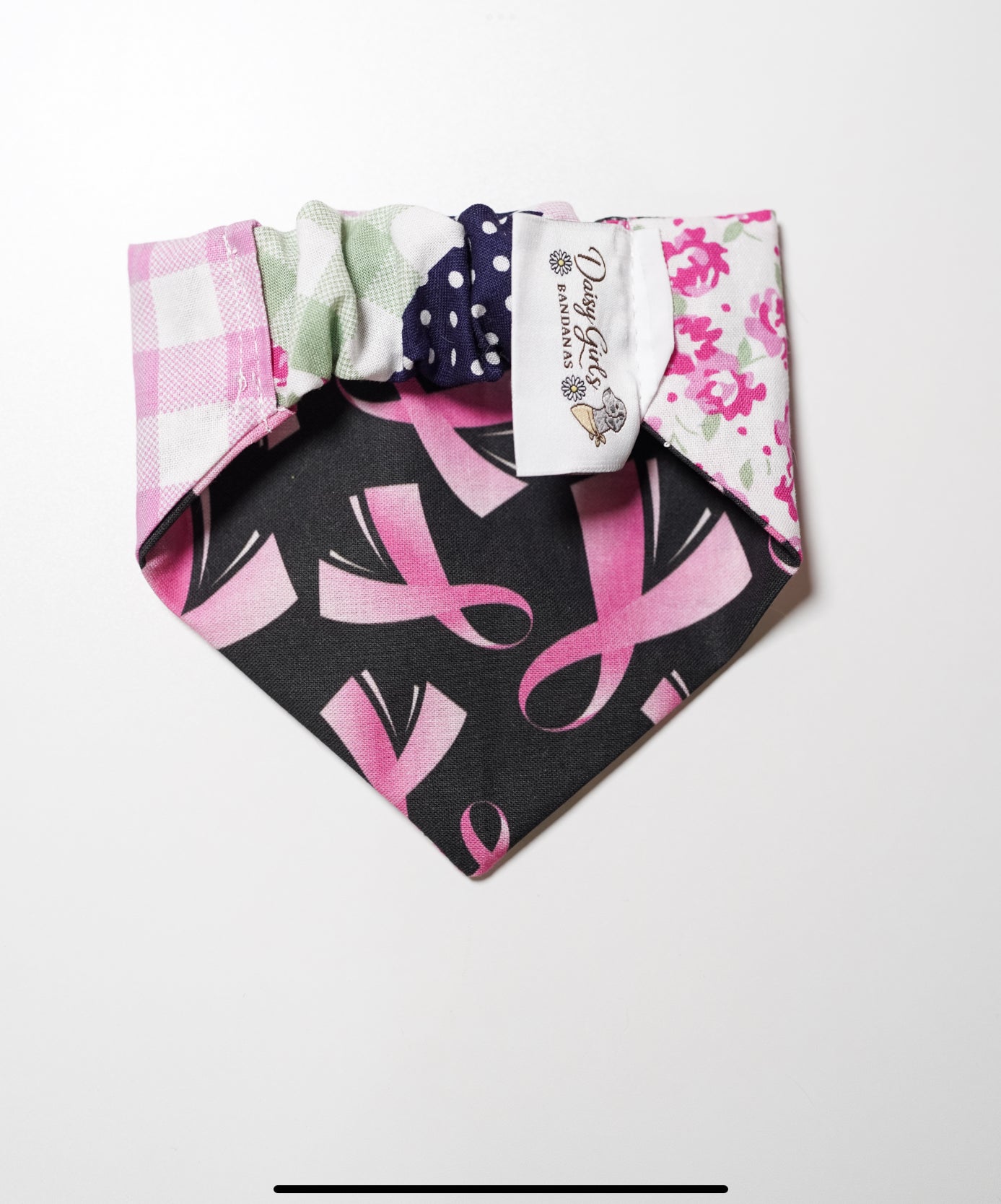 Cancer and pink Mixed Doggy Bandana