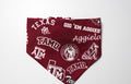 Maroon College Doggy Bandana
