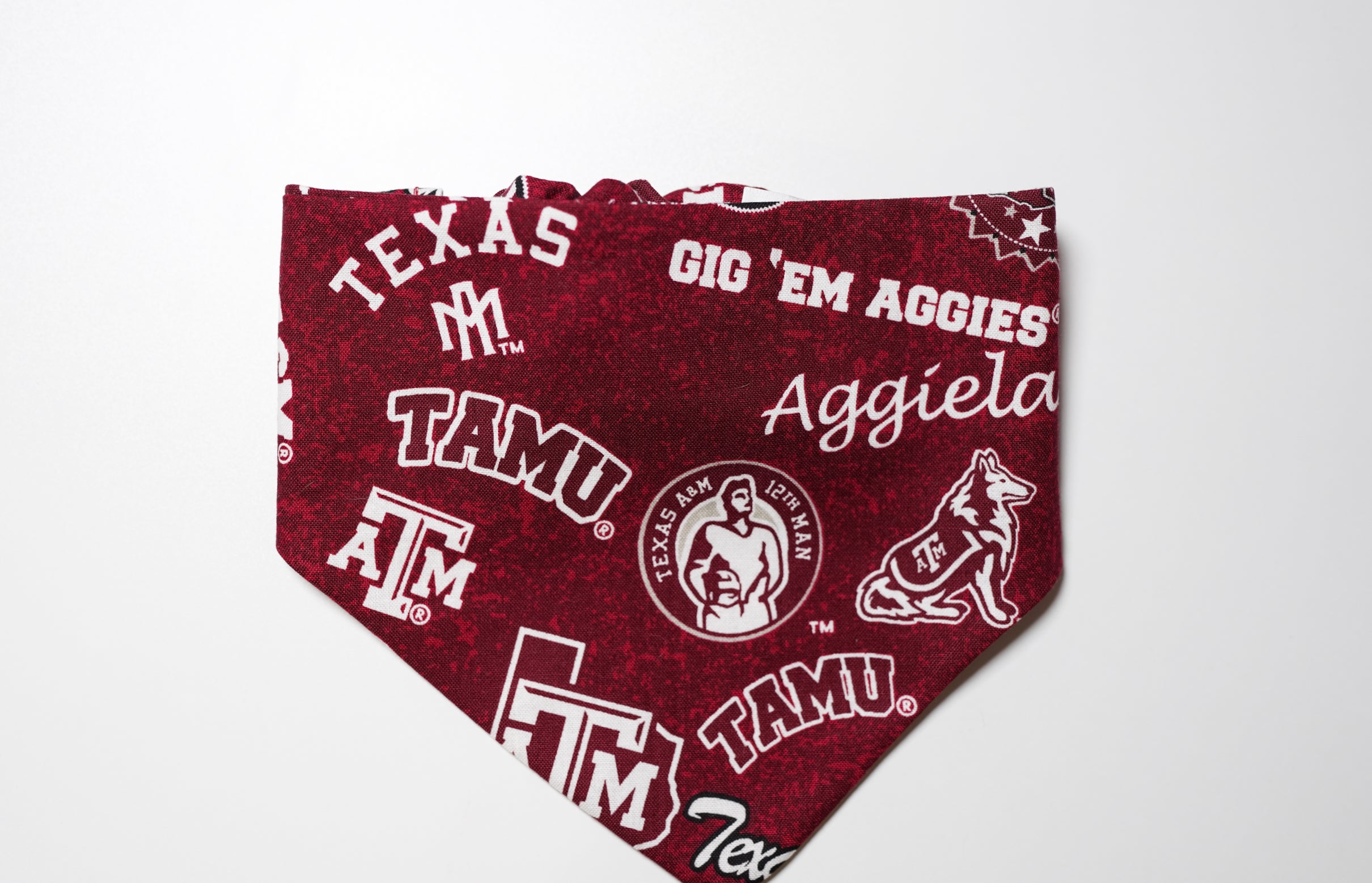 Maroon College Doggy Bandana