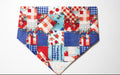 Blue/Red Doggy Bandana