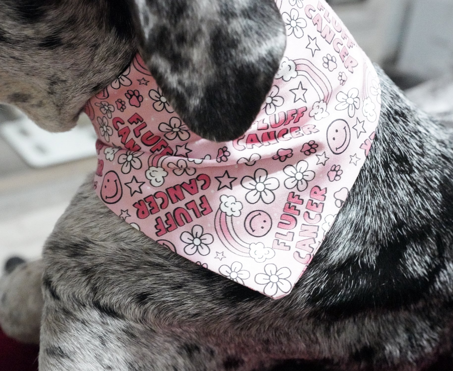 Pink Cancer Doggy Bandana