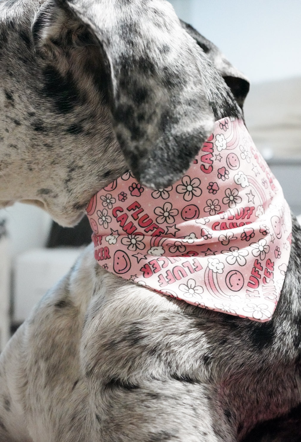 Pink Cancer Doggy Bandana
